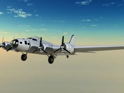 Boeing B 17 3D model