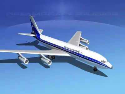 Boeing 707 Aerolineas Argentinas 3D model