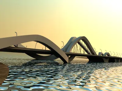 Sheikh Zayed Bridge 3D model