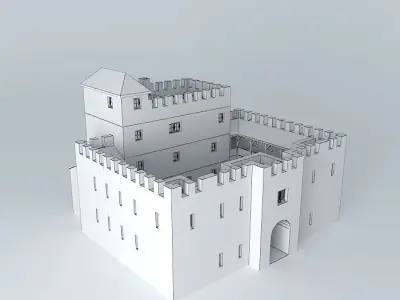 Fortress medieval castle Free 3D model