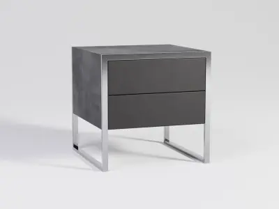 Bedside Table set Free 3D model