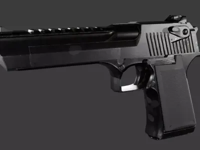 Desert Eagle Low-poly 3D model