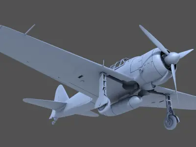 A6M Zero - 1-48 scale 3D print model