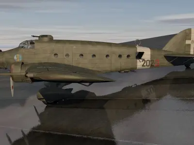 Savoia Marchetti SM-81 Pipistrello 3D model