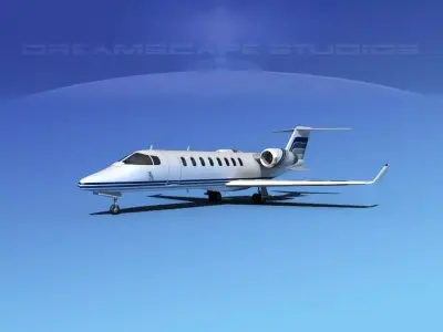 LearJet 45 V01 3D model