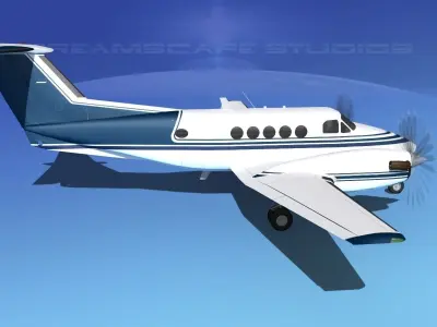 Beechcraft B200 GT King Air V02 3D model