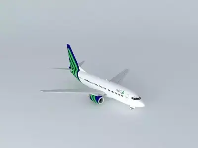 IAMC Boeing 737 300F 2321 Free 3D model