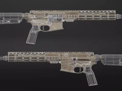 SOLGW Mk1 CAR Low-poly 3D model