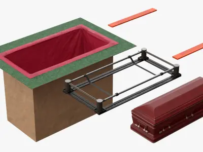 Burial Lowering Mechanism 3D model