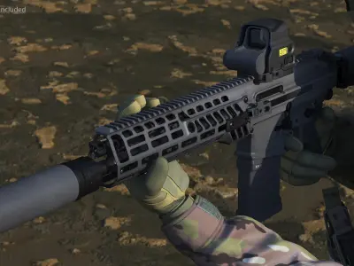 Multi Caliber Assault Rifle 3D model