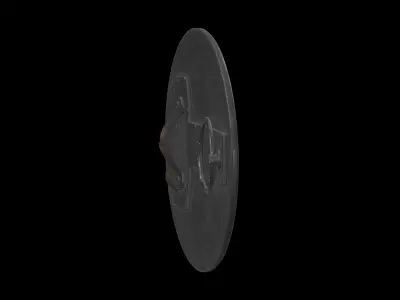 police shield 01 3D model