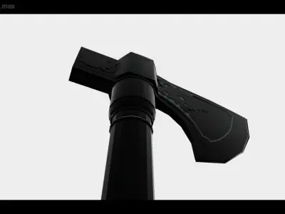 Tomahawk Axe Low-poly 3D model