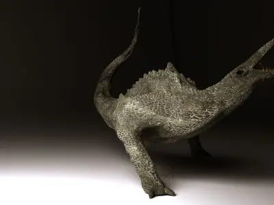 Skull Crawler 3D Model Rigged and Textured 3D model