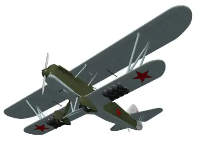 Polikarpov R-Z 3D model