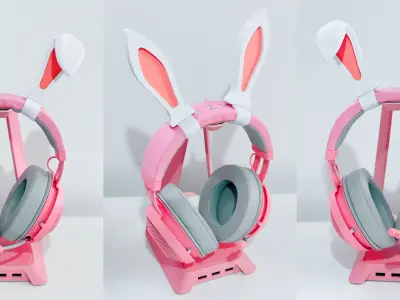 Headset Attachments Pack for Commercial Use 3D print model