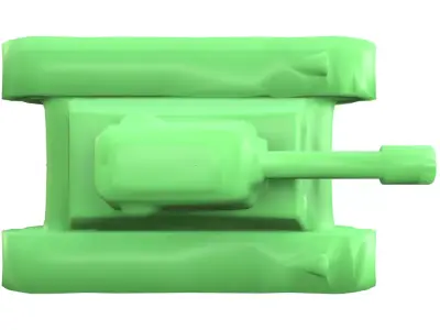 Risiko supertank hi and low poly 3D print model