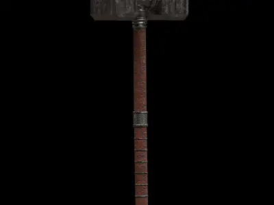  Steel Hammer 02 3D model