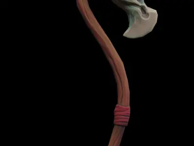 Stylized  Scepter  Low-poly 3D model