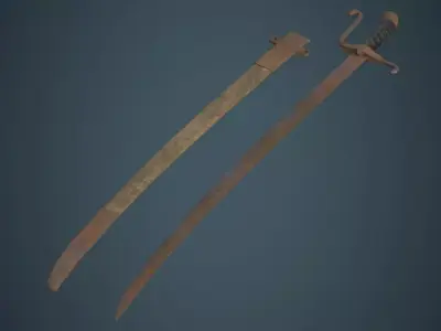 Sabre 1C Low-poly 3D model