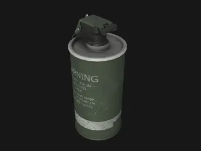 M18 Smoke Grenade Free low-poly 3D model