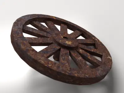 Old Wheel 3D model