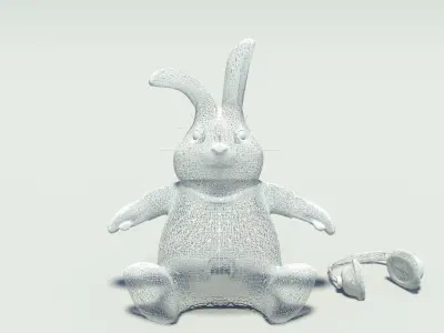 Plushie Rabbit  MR  Rabbeat 3D model