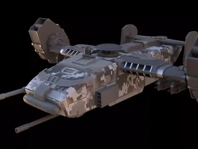 Battle transport 3D model