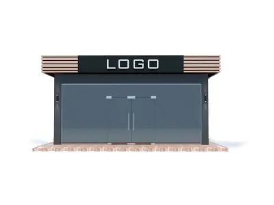 Mini Market exterior 3D model