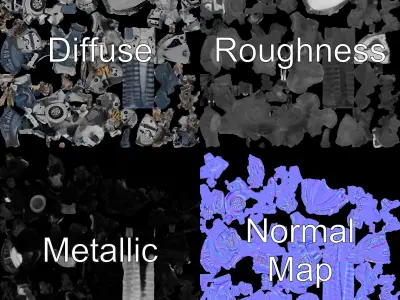 Mechanical Dinosaur Model Pack Low-poly 3D model