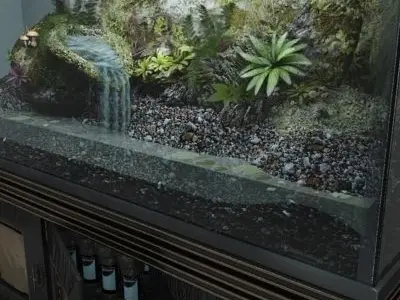 Complete Terrarium and Stand - Equipment 3D model