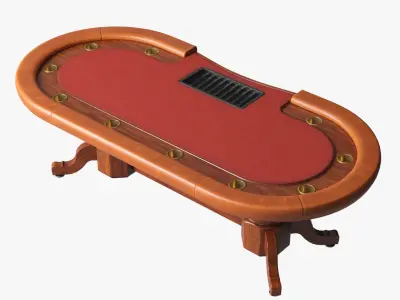 Poker Table 3D 3D model