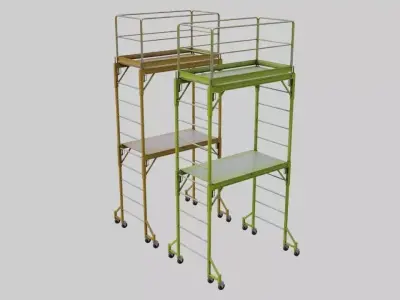 Scaffold 1A Low-poly 3D model