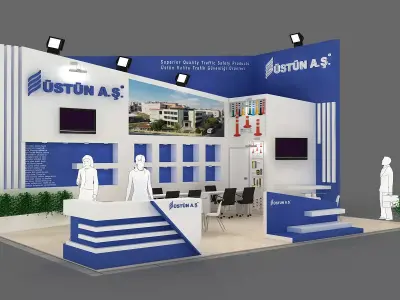Exhibition Stand - ST0027 3D model