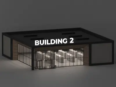 Commercial building Exhibition salon showroom Store 3D model