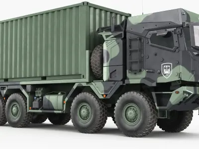 RMMV HX3 Container Truck 3D model