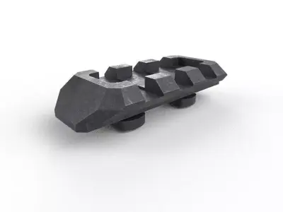 M-Lock Rail 01 Low-poly 3D model