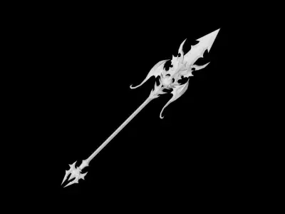 Demonic Spear Low-poly 3D model