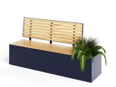 MeetUp bench 3D model