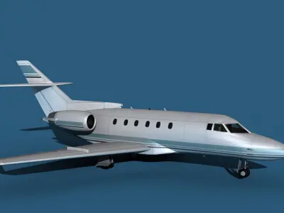 Hawker Siddley 800SR V01 3D model