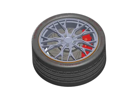 Nissan Wheel Rim 3D model