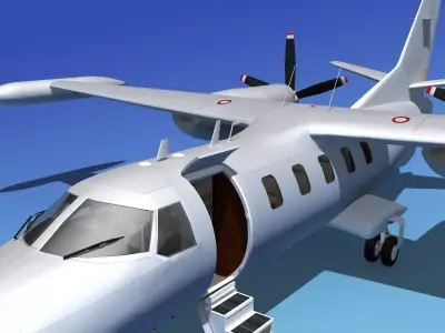 Dreamscape AF-44 Star Executive Bare Metal 3D model