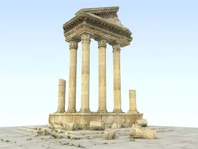 Ancient Greek Ruin Temple 3D model