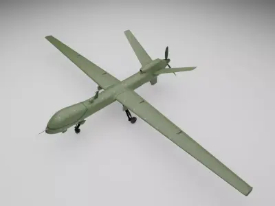 Military Drone 3D Model - High Quality Game Ready Detailed 3D model