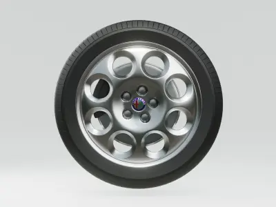 Alfa Romeo 166 1998 Wheel 3D Model 3D model