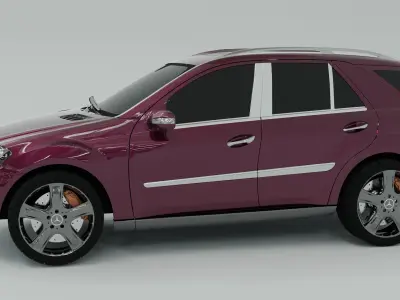  Mercedes ML 3D model Free 3D model