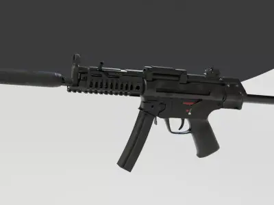 MP5 Hard surface High Poly 3D model