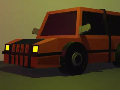 Low Poly Car Pack 1 Free low-poly 3D model