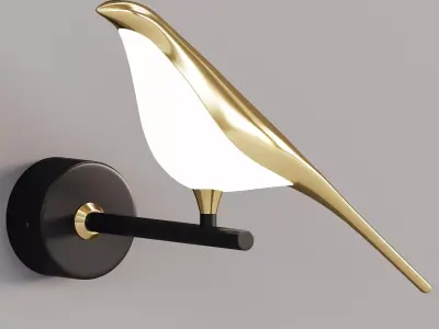 Bird Wall Lamp 3D model