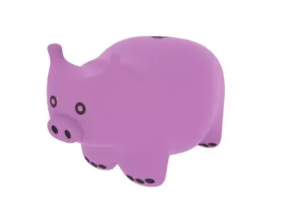 Pig cartoon 3D model