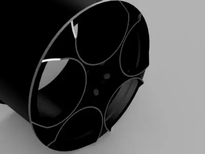 Alloy wheel Low-poly 3D model